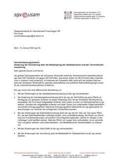  Änderung der Verordnung über die Bekämpfung der Geldwäscherei und der Terrorismusfinanzierung