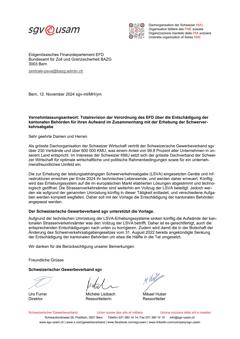  Totalrevision der Verordnung des EFD über die Entschädigung der kantonalen Behörden für ihren Aufwand im Zusammenhang mit der Erhebung der Schwerverkehrsabgabe