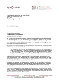  Teilrevision der CO2-Verordnung