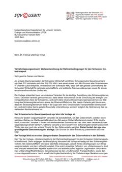  Weiterentwicklung der Rahmenbedingungen für den Schweizer Gütertransport