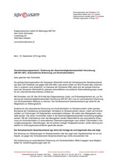  Änderung der Geschwindigkeitsmessmittel-Verordnung (SR 941.261). Automatische Erkennung von Kontrollschildern