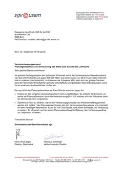  Vernehmlassungsantwort Planungsbeschluss zur Erneuerung der Mittel zum Schutz des Luftraums