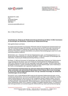  Änderung der Strafprozessordnung (Umsetzung der Motion 14.3383, Kommission für Rechtsfragen des Ständerates, Anpassung der Strafprozessordnung)