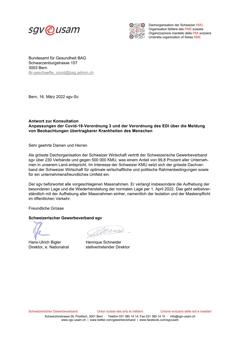  Anpassungen der Covid-19-Verordnung 3 und der Verordnung des EDI über die Meldung  von Beobachtungen übertragbarer Krankheiten des Menschen