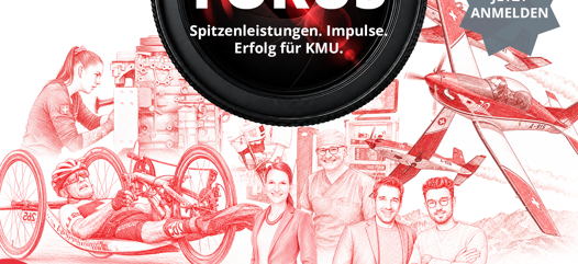 FOKUS. Spitzenleistungen. Impulse. Erfolg für KMU - synergy, der KMU-Anlass 12.11.2026 Kursaal Bern - Jetzt anmelden!