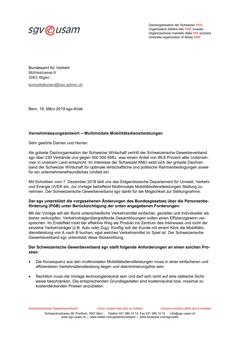  Vernehmlassungsantwort – Multimodale Mobilitätsdienstleistungen