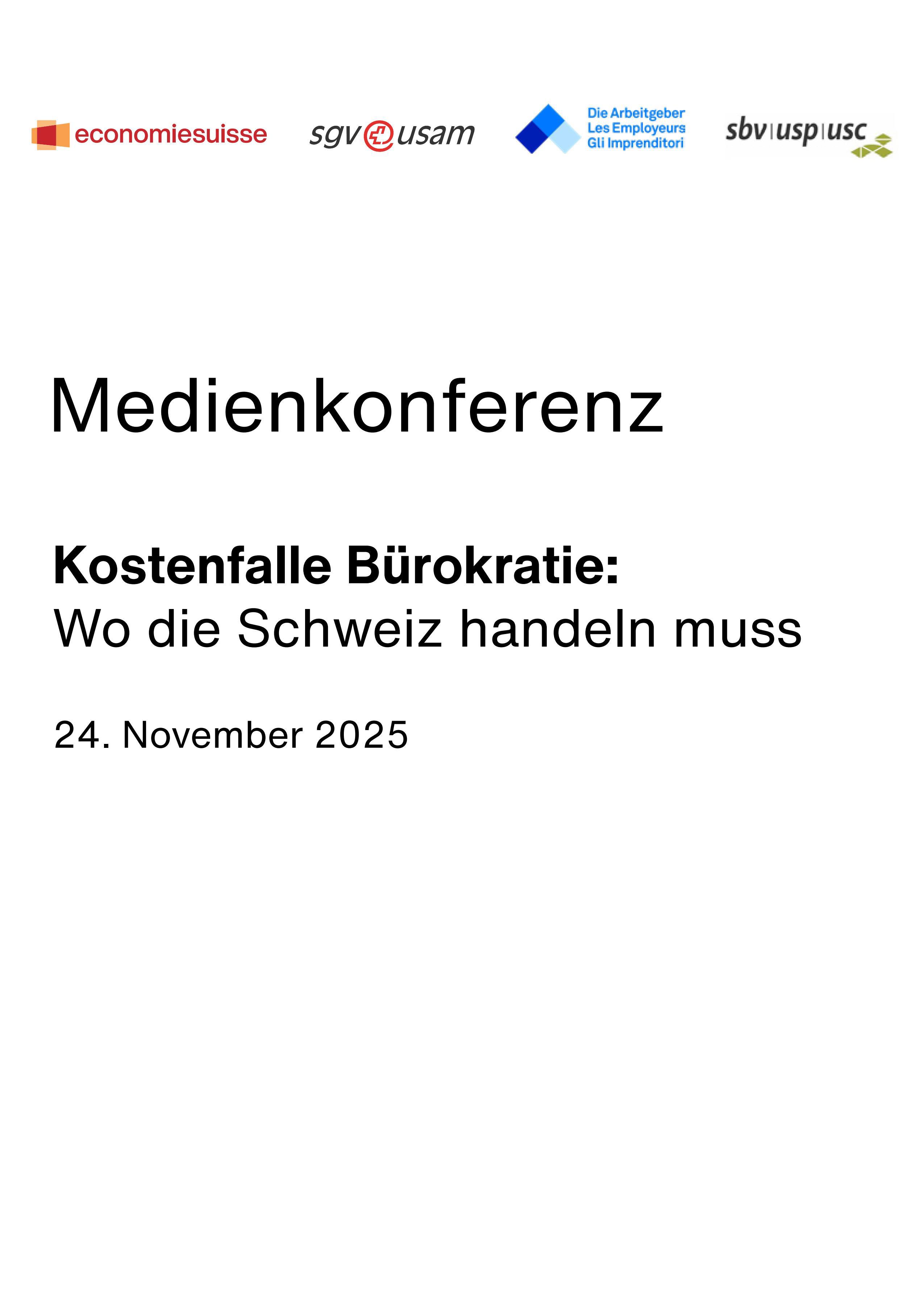 Kostenfalle Bürokratie: Wo die Schweiz handeln muss