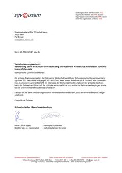 Verordnung über die Einfuhr von nachhaltig produziertem Palmöl aus Indonesien zum Präferenz-Zollansatz