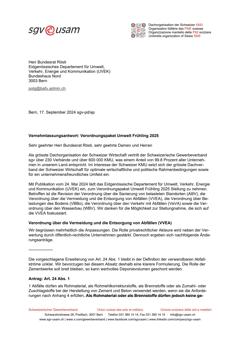  Verordnungspaket Umwelt Frühling 2025