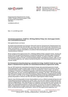  19.409 Pa.Iv. NR Bregy Matthias Philipp. Kein «David gegen Goliath» beim Verbandsbeschwerderecht